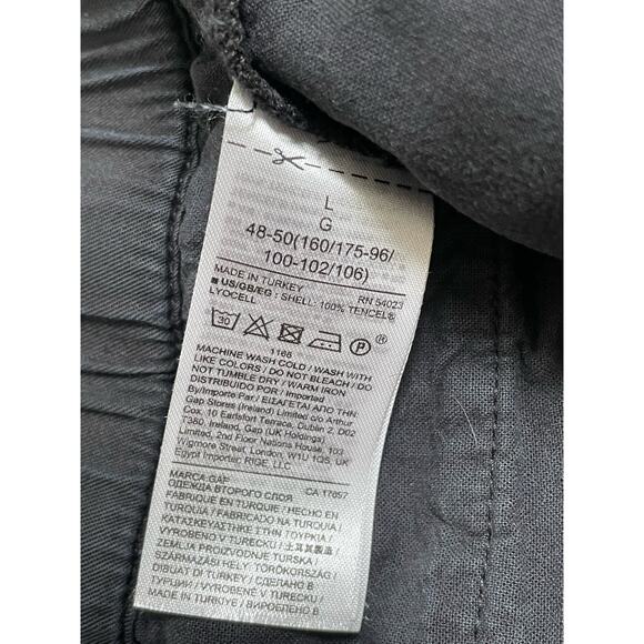 Gap Womens Maternity Sz Large Joggers Pull On Lightweight Stretch Black Elastic - Picture 7 of 8